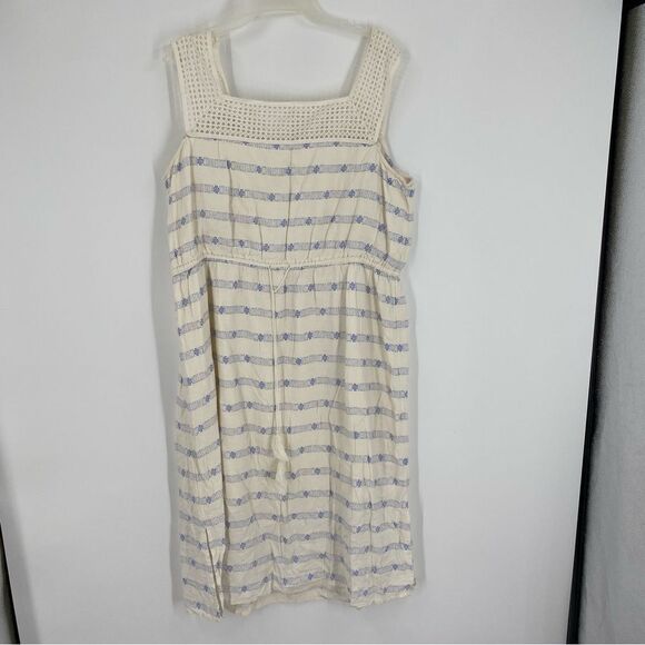 Old Navy Women’s Square Neck Striped Midi Summer Dress size XL - Picture 1 of 3